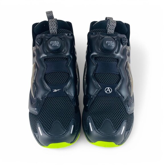 Reebok X Aries InstaPump Fury 94 Black Grey Lime Men\'s Shoes Sneakers 100208650 main image 10